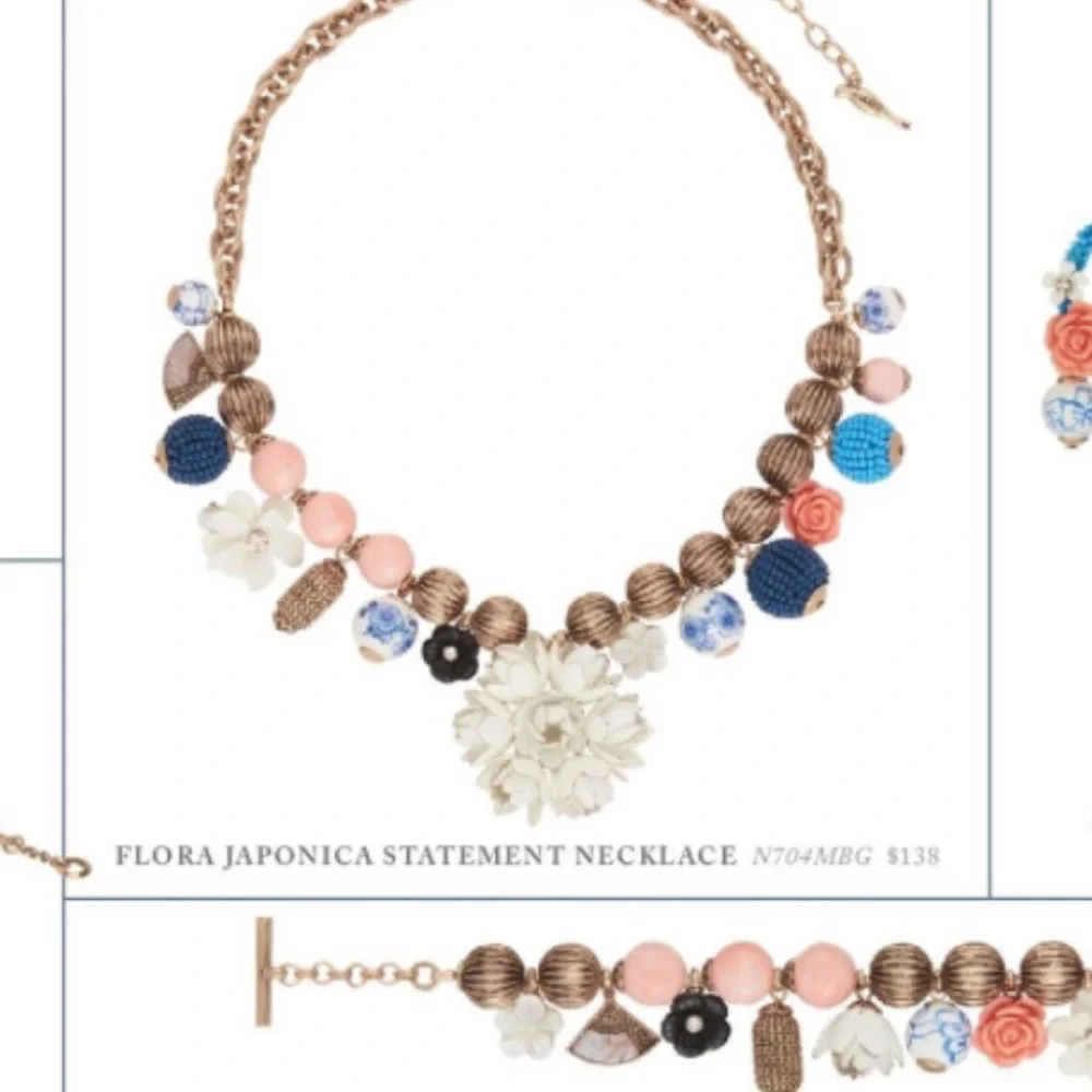 Chloe +‎ Isabel Flora Japonica Statement Necklace.  Rare. EUC
